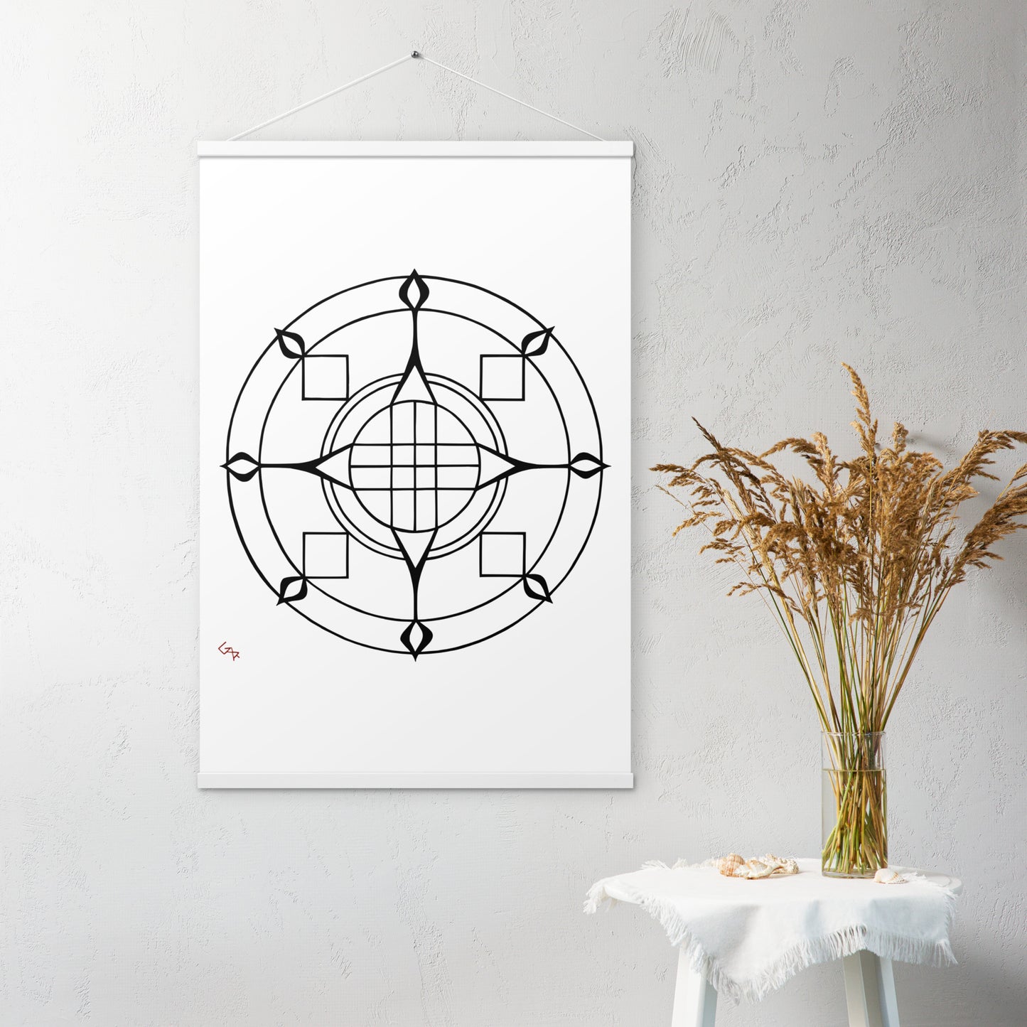 Awareness ~ Wooden Hanger Art